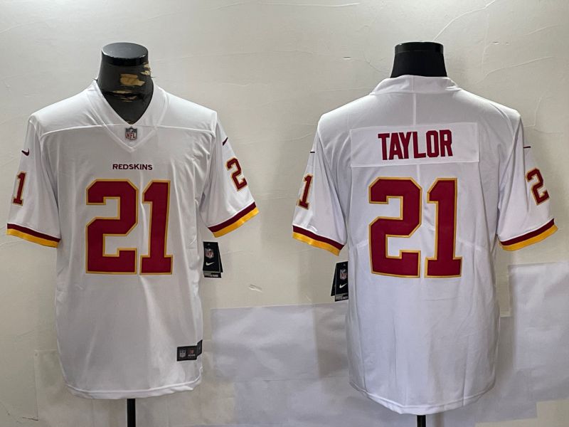 Men Washington Redskins #21 Taylor White 2024 Nike Limited NFL Jersey style 1